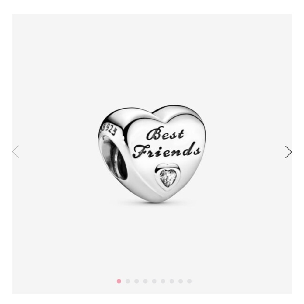 Pandora Polished Best Friends Heart Charm! 😍